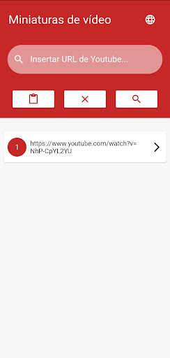 Android application Miniaturas de videos screenshort