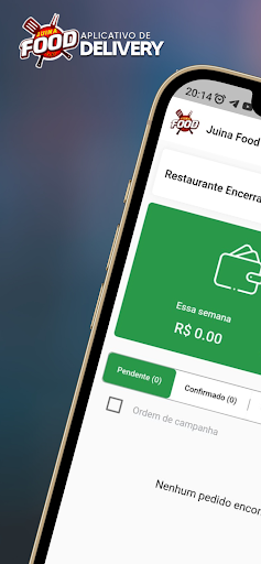 Android application Juina Food Estabelecimento screenshort
