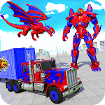 Cover Image of Descargar Flying Dragon Robot Army Truck Transforming Games 5 APK