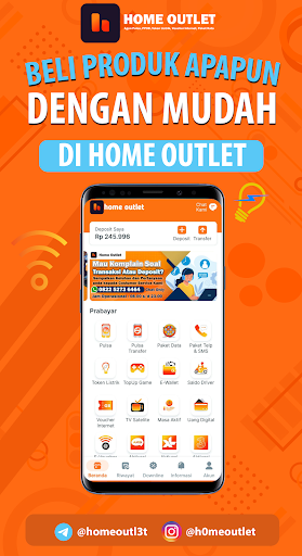 Android application Home Outlet - Agen Pulsa Murah screenshort