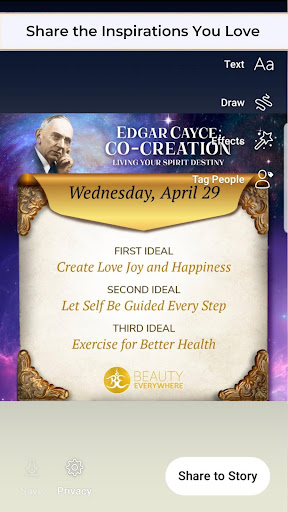 Edgar Cayce: Co-Creation Screen 3