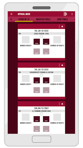 2022 World Cup Calculator Screen 3