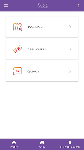 Android application Soul Pilates Albury screenshort