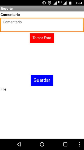 Android application Control de Ruta MK screenshort