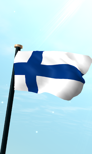 Android application Finland Flag 3D Live Wallpaper screenshort
