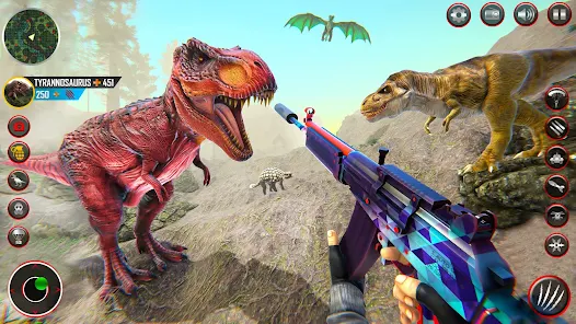 Simulador de dinossauro final assustador Jogo de tiro em 3D: evolução do  mundo do monstro jurássico real Jogos de caça de animais selvagens -  Mesclar Dino Robot Master US Police City Battle-Dragons