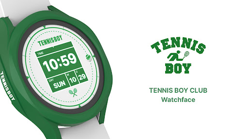 Android application TENNIS BOY CLUB_Watchface screenshort