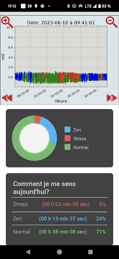 Android application POLAR H10 ECG Zen screenshort