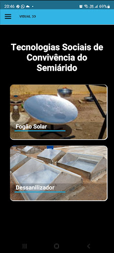 Android application Visual3D screenshort