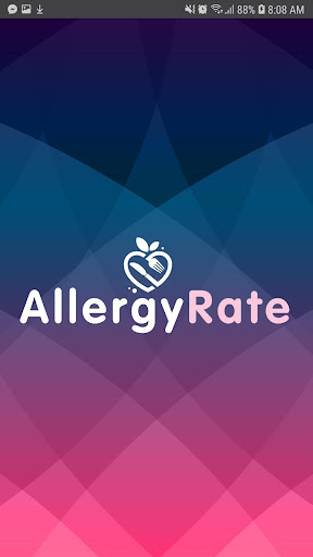 Android application AllergyRate screenshort