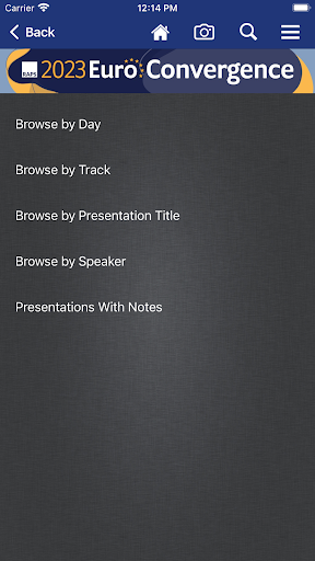 RAPS Events Screen 2
