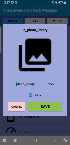 Sketchware Icon Pack Manager Screen 2