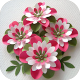 DIY paper flower craft icon