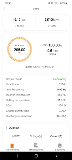 Android application Stromherz Portal screenshort