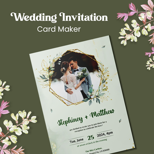 Wedding Card Maker & Invite  Icon