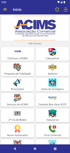 Android application ACIMS Monte Sião screenshort