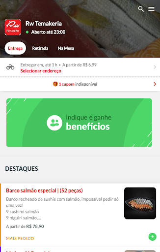 Android application Rw Temakeria screenshort