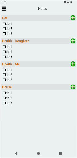 Android application Notes, To-Do list Lt. screenshort