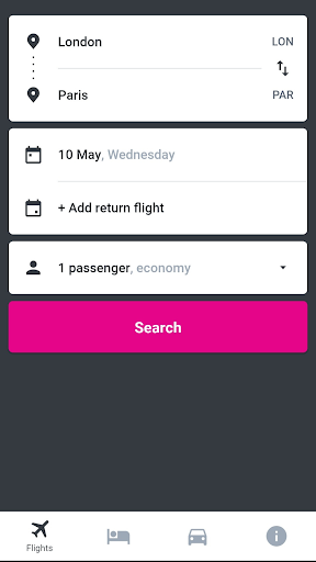 Android application Cheap Flights Booking App screenshort