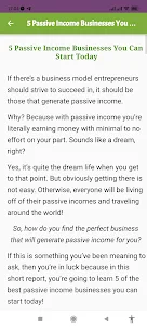 Passive Income guide
