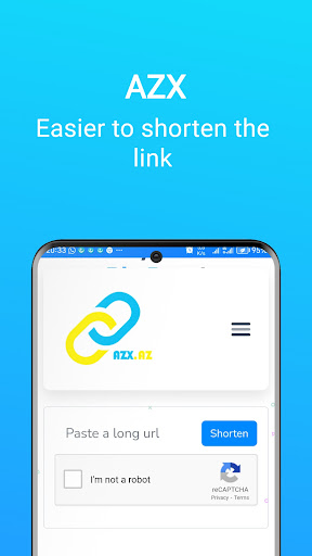 Android application AZX Short URL screenshort