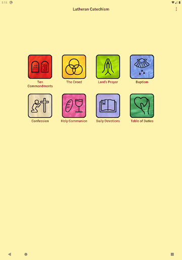 Lutheran Catechism Screenshot