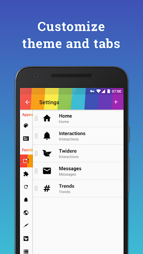 Android application Twidere for Twitter/Mastodon screenshort