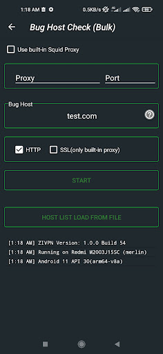 ZIVPN Tunnel (SSH/DNS) VPN 1.2.7 screenshots 1