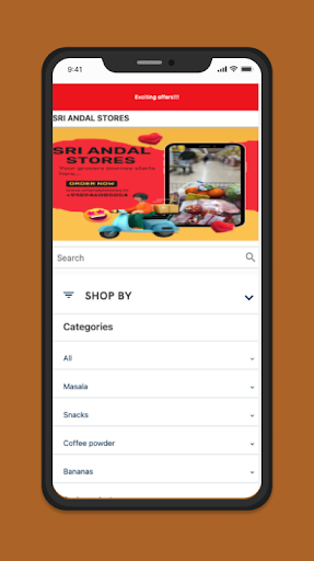 Android application Sri Andal Stores screenshort