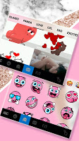 screenshot of Girly Pink Glitter Theme