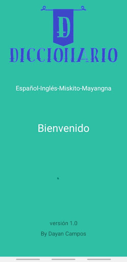 Android application Diccionario esp-ing-mis-may screenshort