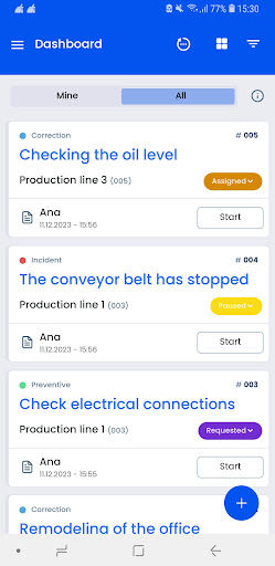 Android application Metrikon screenshort