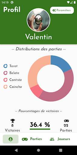 Android application Carg : Jeux de cartes screenshort