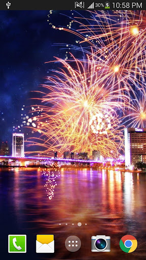 Android application Fireworks Live Wallpaper screenshort