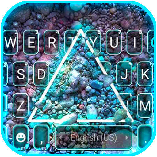 Neon Stone Pyramid Keyboard Ba logo