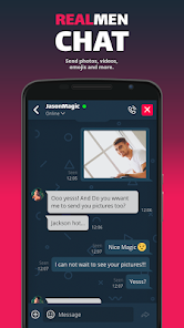 Captura 5 RealMen - Gay Chat & Dating android