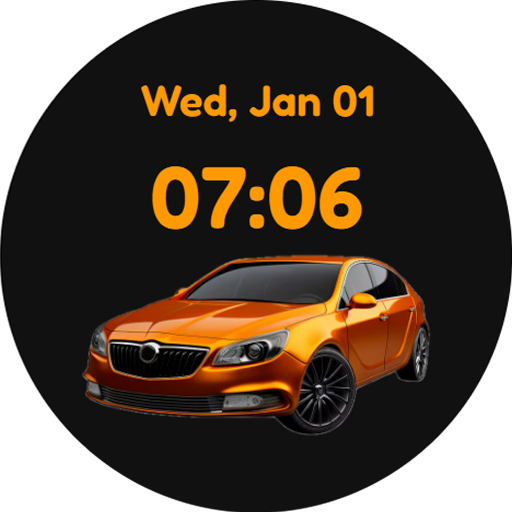 Watch Face Orange Car Download on Windows