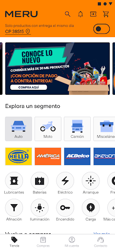 Android application Meru App screenshort
