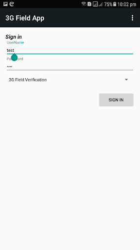 Android application 3GFBM Field App screenshort
