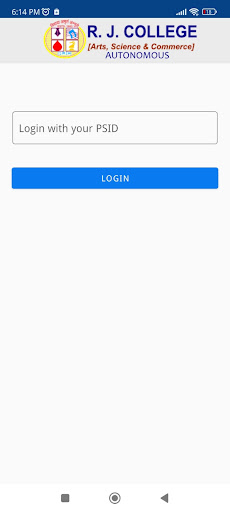 Android application RJ College screenshort