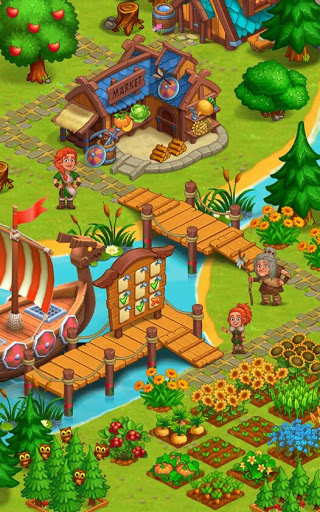 North Dragon Island - build Vikings Farm APK-MOD(Unlimited Money Download) screenshots 1