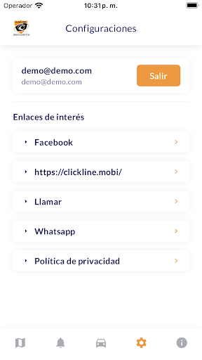 CLICKLINE SECURITY CIA LTDA Screen 3