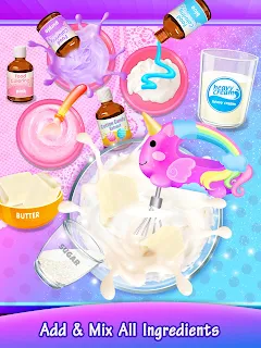 Unicorn Cotton Candy Cake screenshot 7