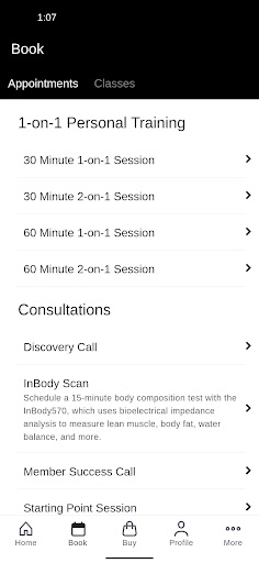 SOTA Fitness Screen 2