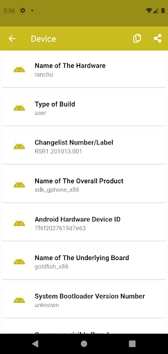 Android Device Info