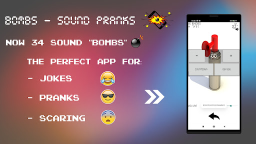 Android application Bombs - Sound Pranks screenshort