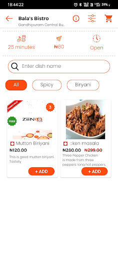 Ziingo Food Delivery MY Screen 2