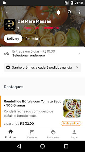 Android application Del Mare Massas screenshort