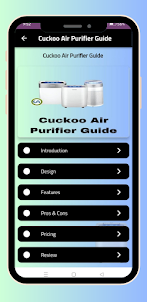 Cuckoo Air Purifier Guide