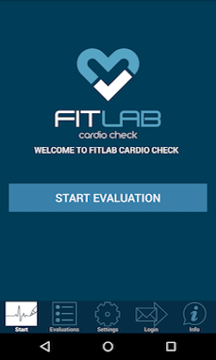 Android application FitLab CardioCheck screenshort